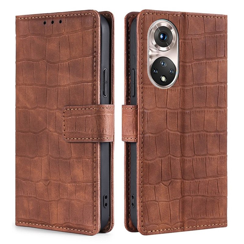 Flip Case Huawei Nova 9 Pro Ihokosketuskrokotiili