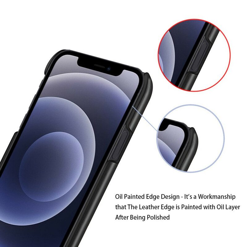 Case iPhone 13 Mini Ksq Kaksisävyinen Nahkaefekti
