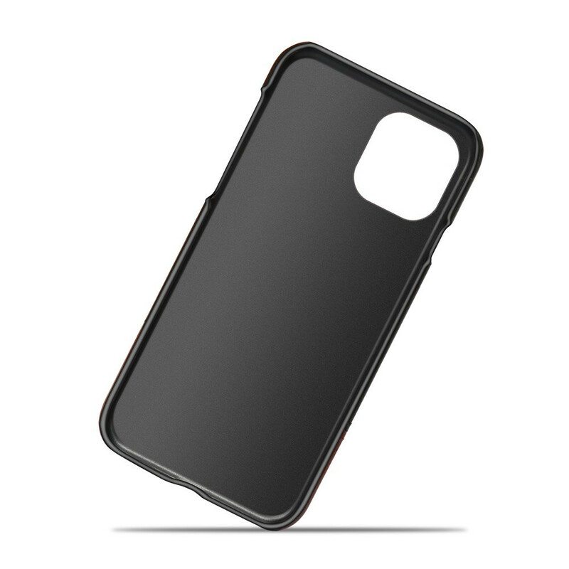 Case iPhone 13 Mini Ksq Kaksisävyinen Nahkaefekti