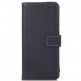 Flip Case iPhone 13 Mini Litsi-saumat