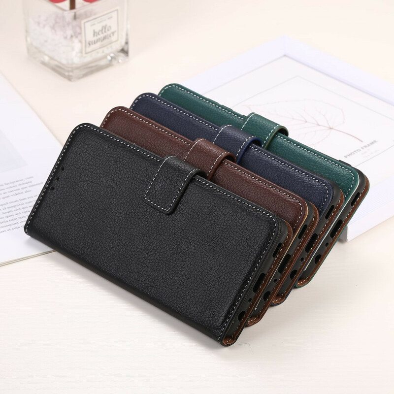Flip Case iPhone 13 Mini Litsi-saumat
