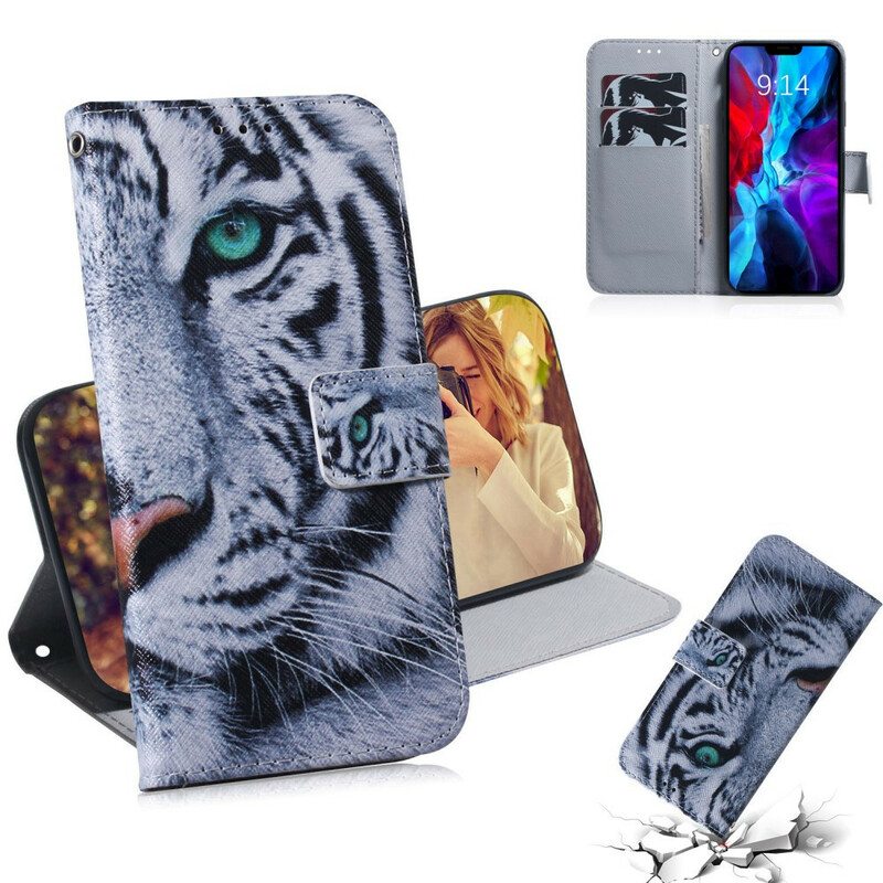 Flip Case iPhone 13 Mini Tiikerin Kasvot