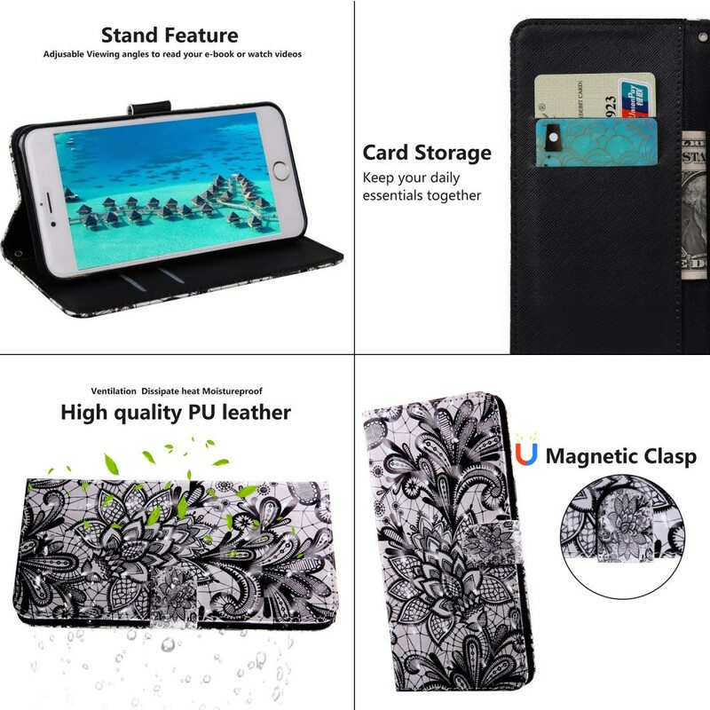 Flip Case iPhone 13 Mini Vaalea Spottipitsi