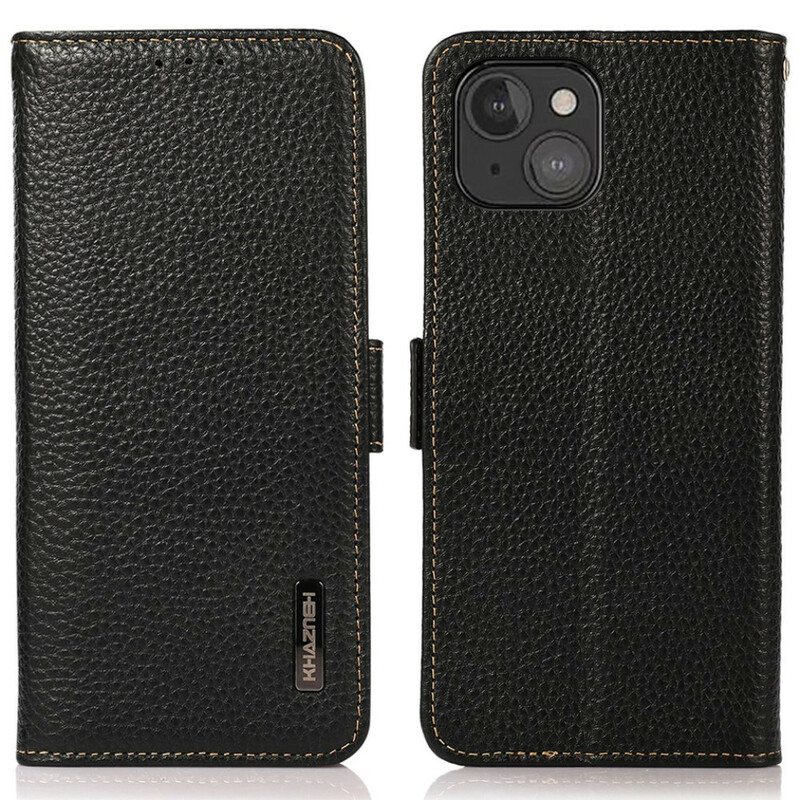 Kotelot iPhone 13 Mini Khazneh Litsi Nahka
