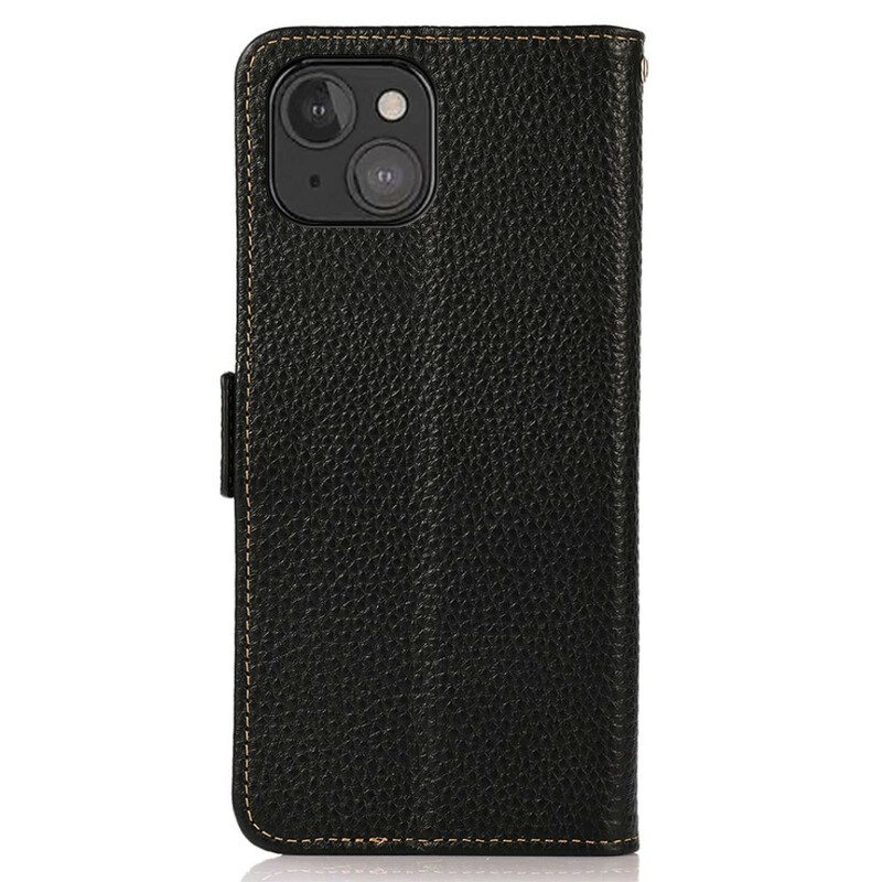 Kotelot iPhone 13 Mini Khazneh Litsi Nahka