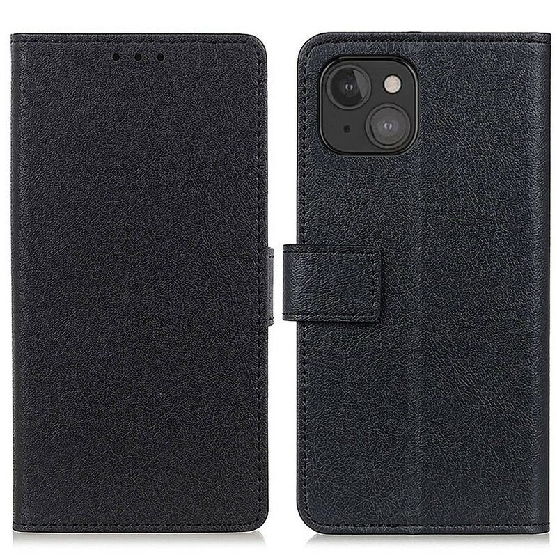 Kotelot iPhone 13 Mini Klassinen Nahkaefekti