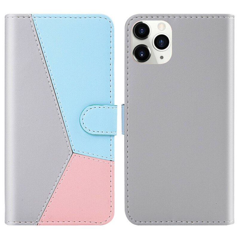 Kotelot iPhone 13 Mini Kolmivärinen Nahkaefekti