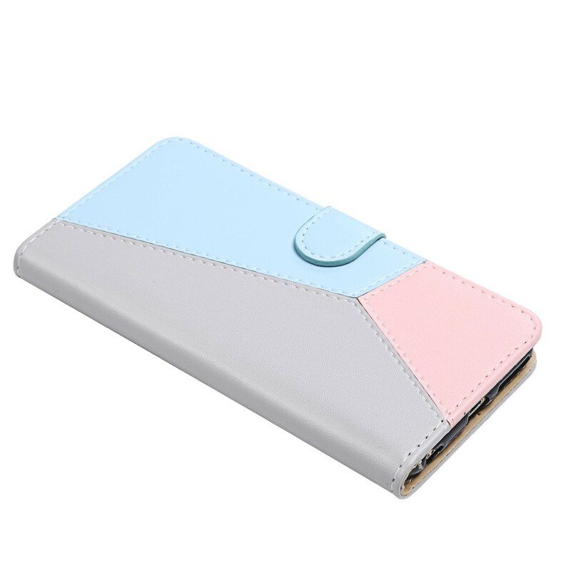 Kotelot iPhone 13 Mini Kolmivärinen Nahkaefekti