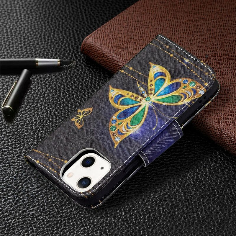 Kotelot iPhone 13 Mini Maaginen Perhonen