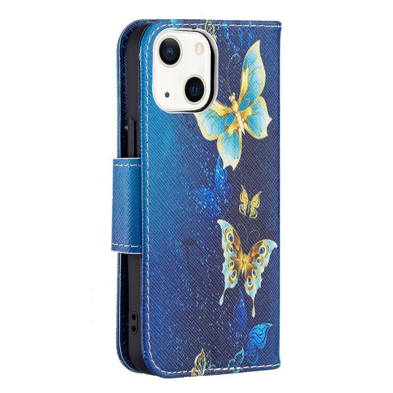 Kotelot iPhone 13 Mini Perhosten Kuninkaat