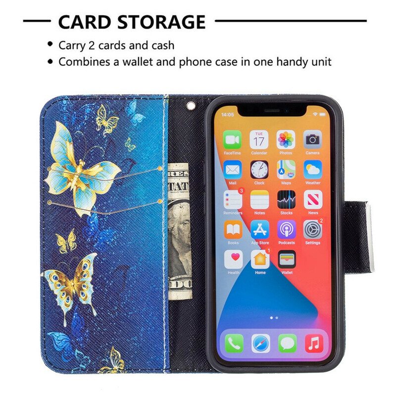 Kotelot iPhone 13 Mini Perhosten Kuninkaat