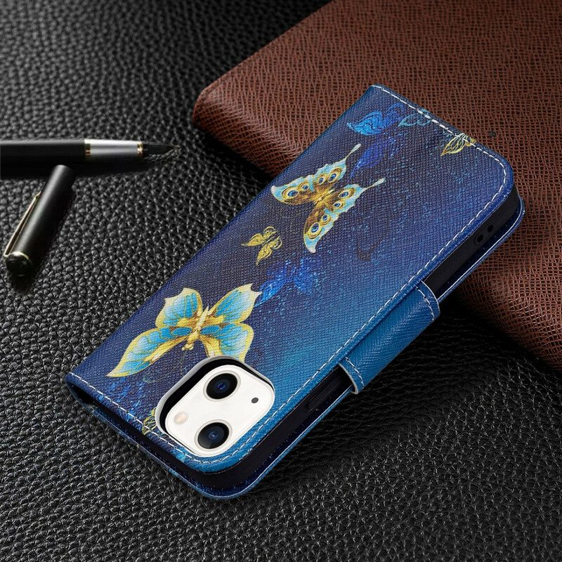 Kotelot iPhone 13 Mini Perhosten Kuninkaat