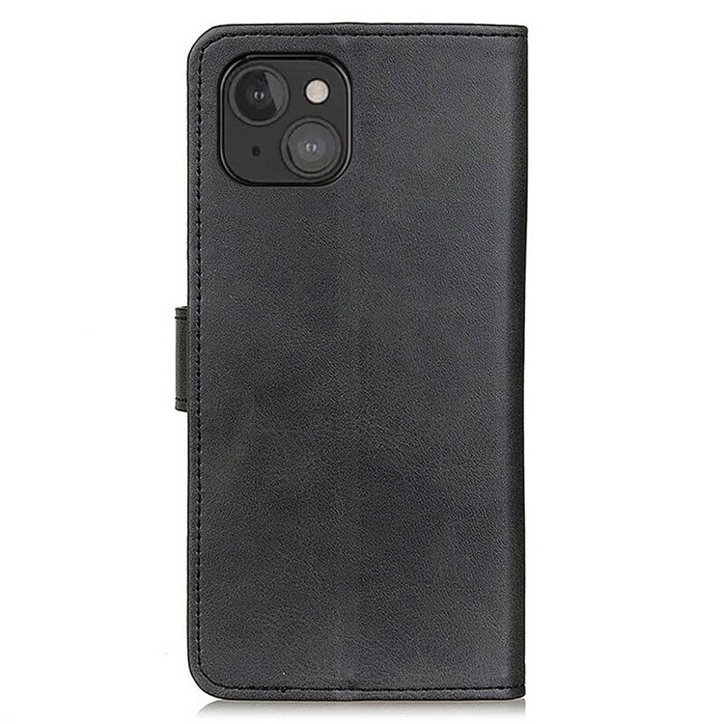 Kotelot iPhone 13 Mini Retro Mattanahkaefekti