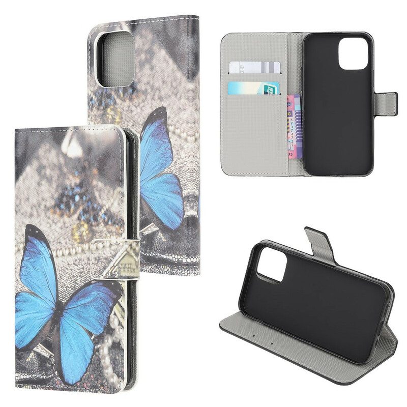 Kotelot iPhone 13 Mini Sininen Perhonen