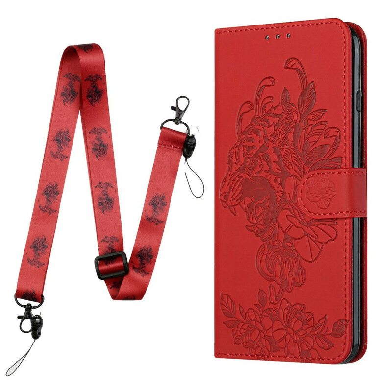 Kotelot iPhone 13 Mini Suojaketju Kuori Barokki Ranneke Tiger