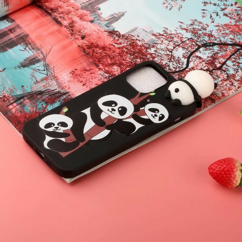 Kuori iPhone 13 Mini 3d Pandat Bambulla