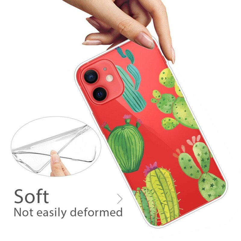 Kuori iPhone 13 Mini Akvarelli Kaktukset