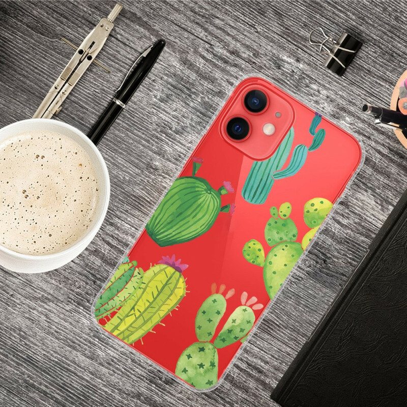Kuori iPhone 13 Mini Akvarelli Kaktukset