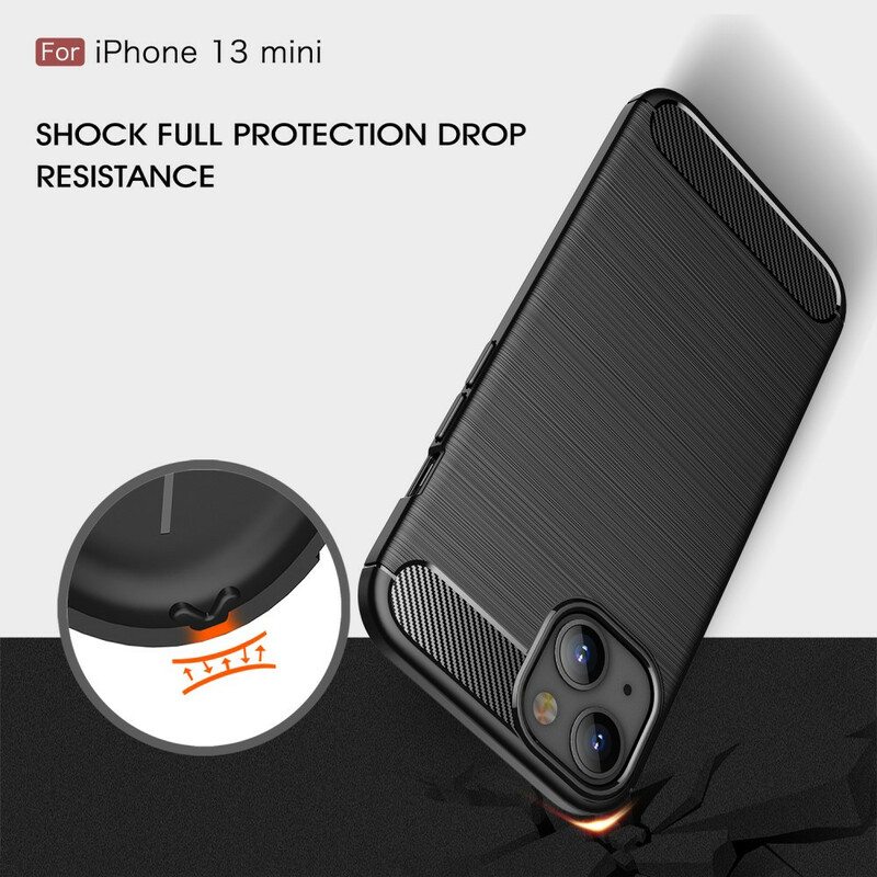 Kuori iPhone 13 Mini Harjattua Hiilikuitua