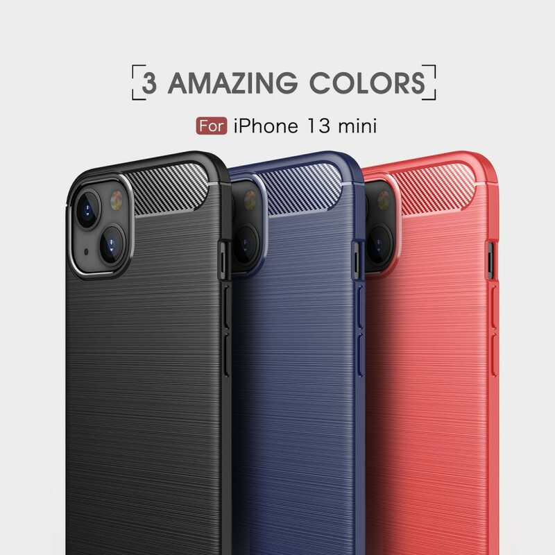 Kuori iPhone 13 Mini Harjattua Hiilikuitua
