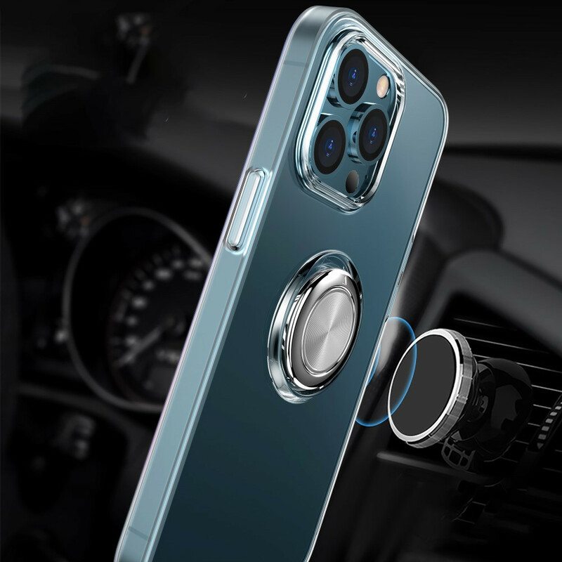 Kuori iPhone 13 Mini Läpinäkyvä Rengastuella