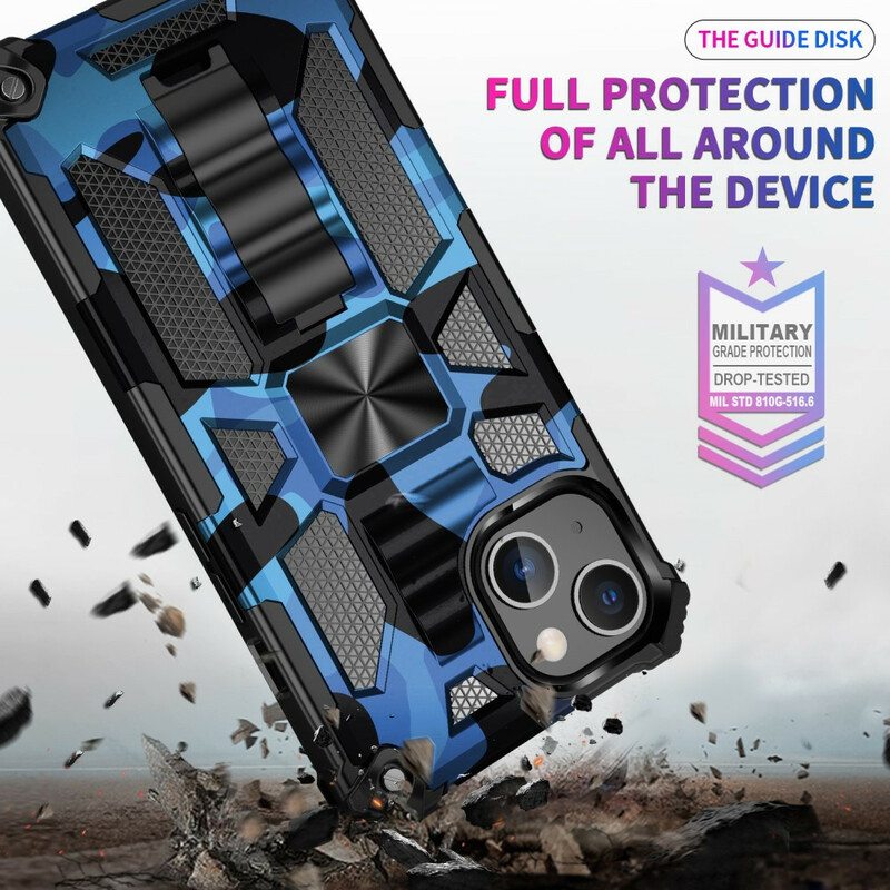 Kuori iPhone 13 Mini Naamiointi Irrotettava Tuki
