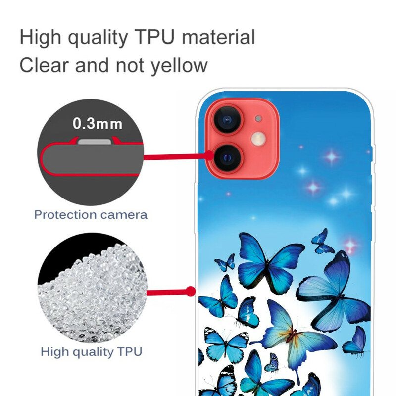 Kuori iPhone 13 Mini Perhoset Perhoset