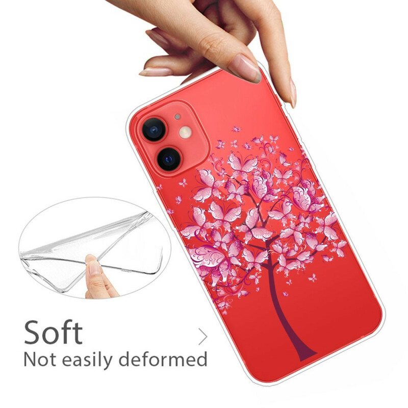 Kuori iPhone 13 Mini Pinkki Puun Latva