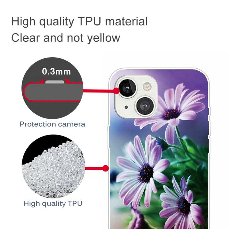 Kuori iPhone 13 Mini Realistisia Kukkia
