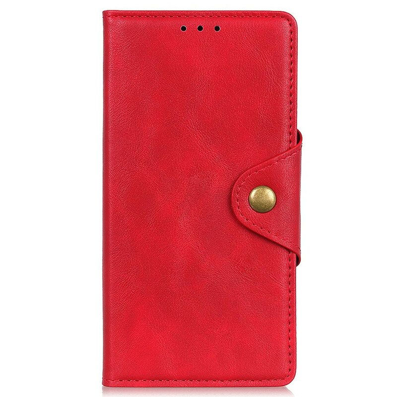 Nahkakotelo iPhone 13 Mini Keinonahkainen Nappi