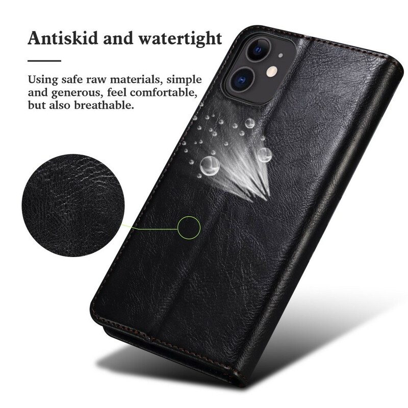 Puhelinkuoret iPhone 13 Mini Kotelot Flip Vahattua Tekonahkaa