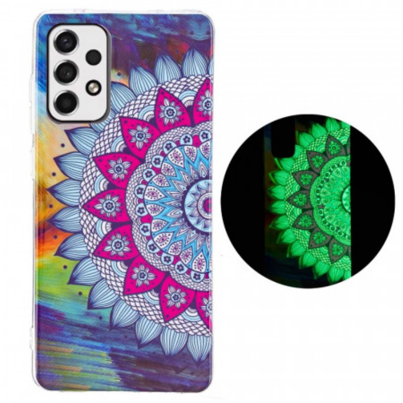 Case Samsung Galaxy A33 5G Fluoresoiva Värillinen Mandala