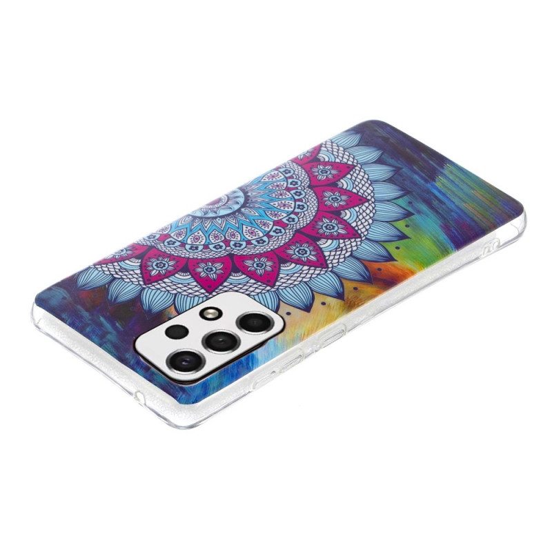 Case Samsung Galaxy A33 5G Fluoresoiva Värillinen Mandala
