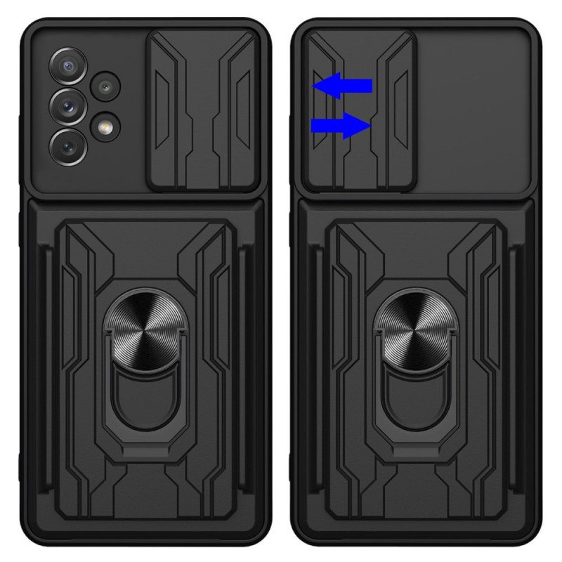 Case Samsung Galaxy A33 5G Suunniteltu Korttipidike Ja Linssisuojat