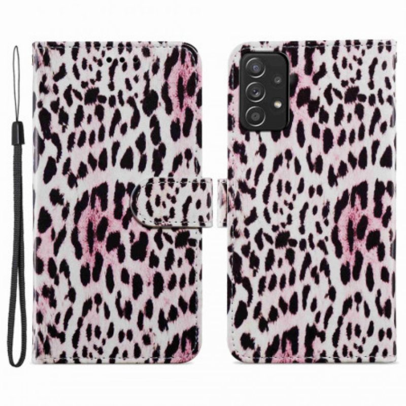 Flip Case Samsung Galaxy A33 5G Leopardi Kuvio