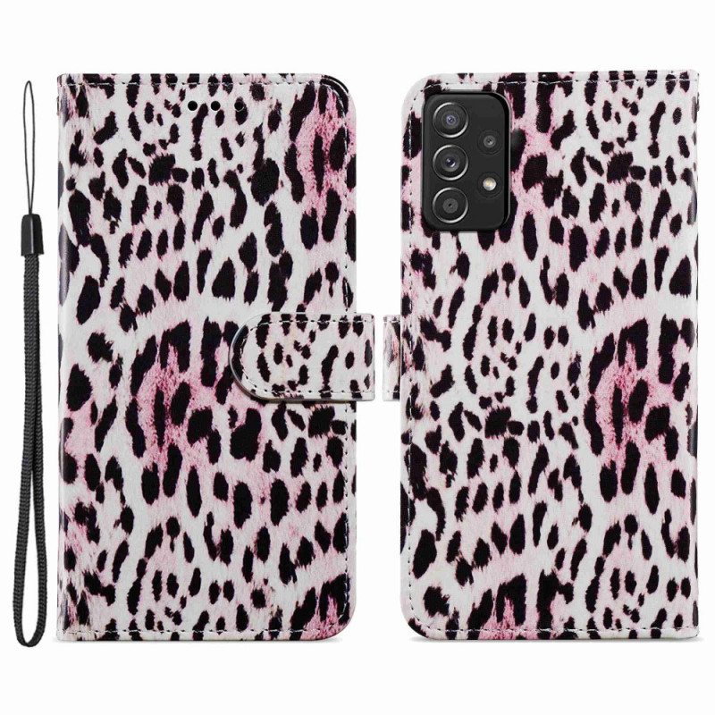 Flip Case Samsung Galaxy A33 5G Leopardi Kuvio