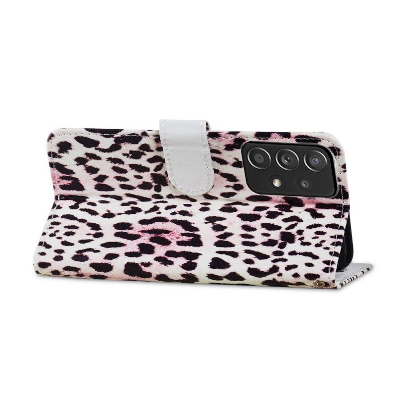 Flip Case Samsung Galaxy A33 5G Leopardi Kuvio