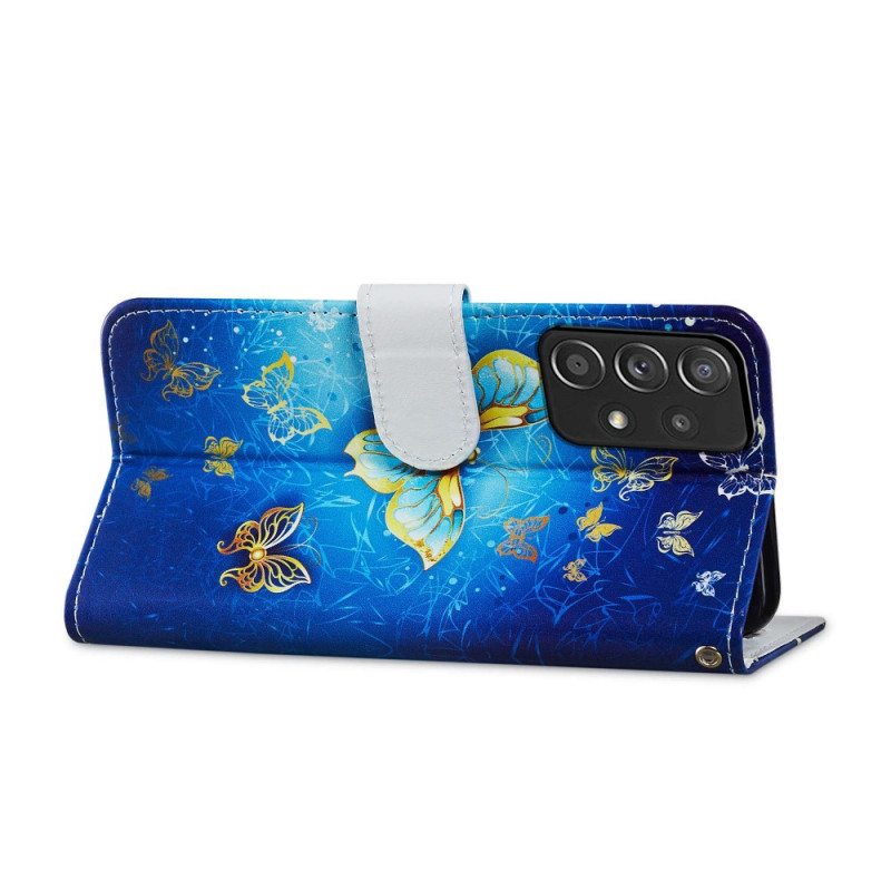 Flip Case Samsung Galaxy A33 5G Perhosten Lento