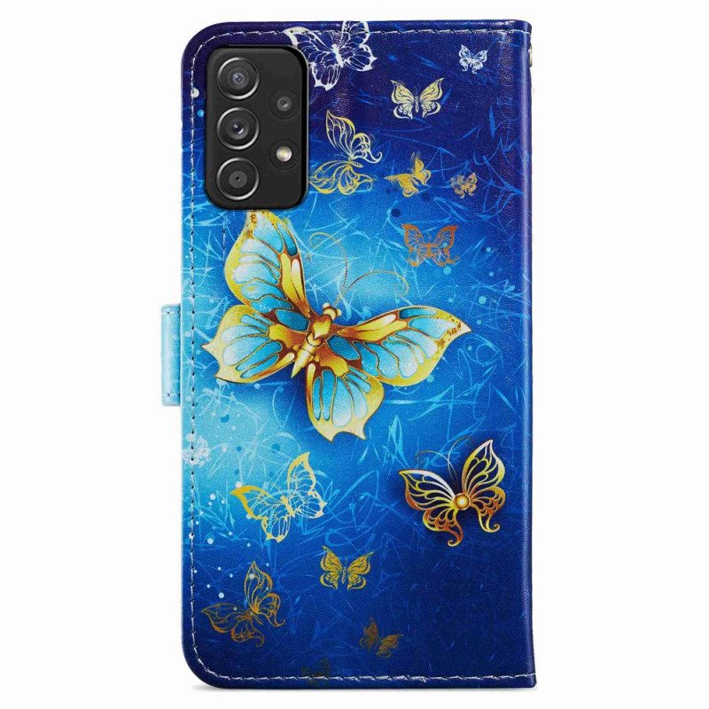 Flip Case Samsung Galaxy A33 5G Perhosten Lento