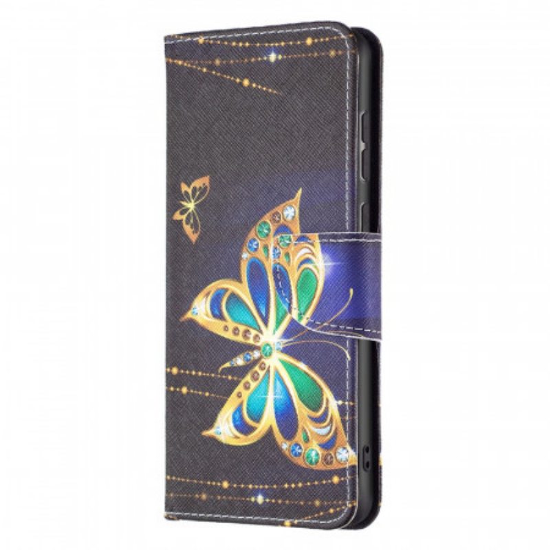 Kotelot Samsung Galaxy A33 5G Kultaiset Perhoset