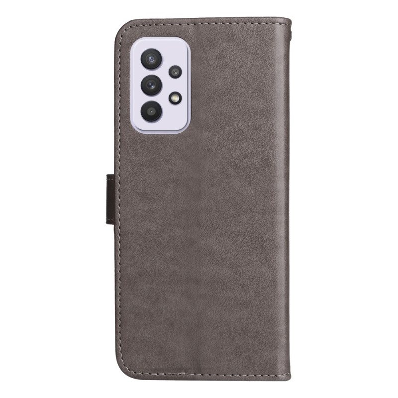 Kotelot Samsung Galaxy A33 5G Suojaketju Kuori Strappy Kissa Ja Mehiläiset