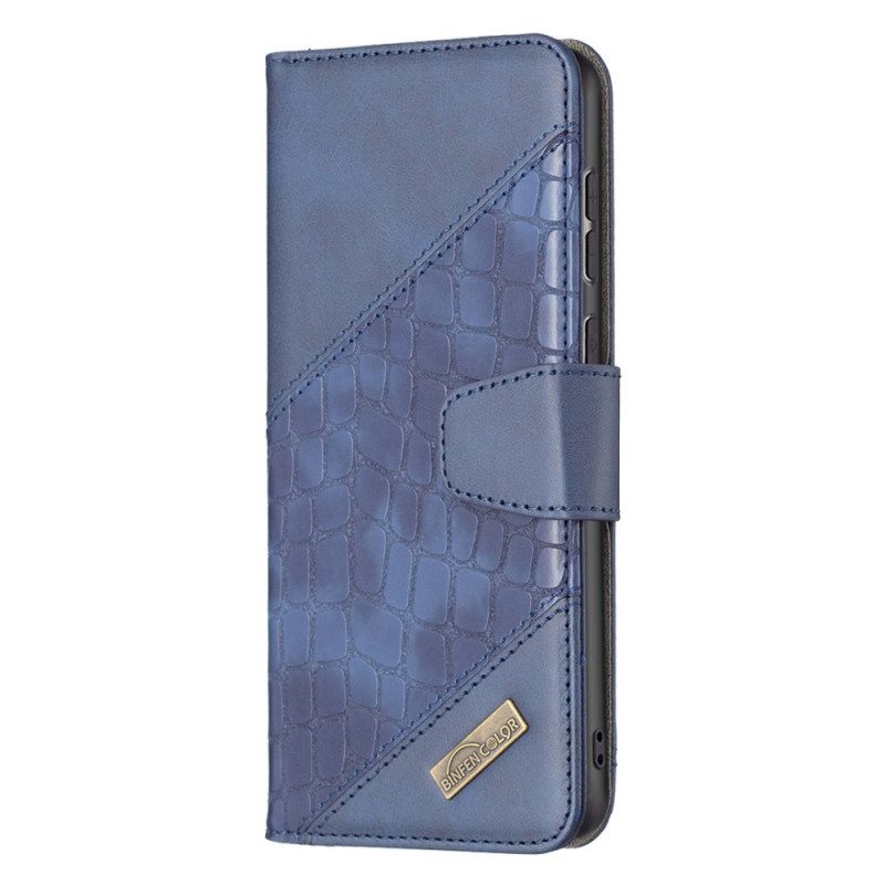 Nahkakotelo Samsung Galaxy A33 5G Binfen Color Crocodile Skin Style