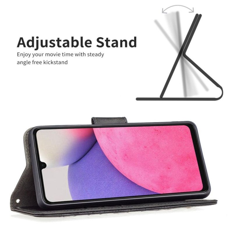 Nahkakotelo Samsung Galaxy A33 5G Binfen Color Crocodile Skin Style