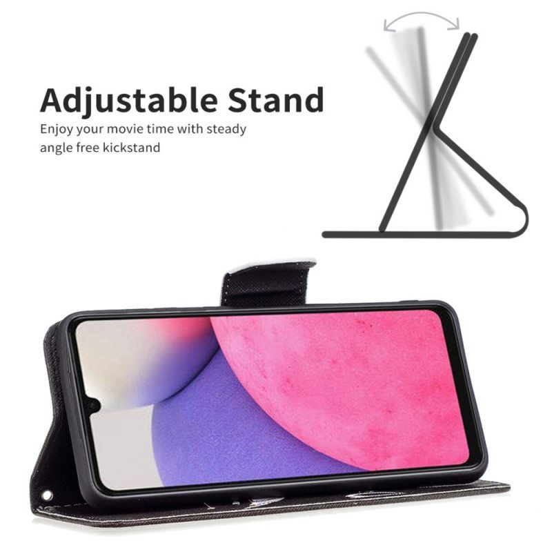 Nahkakotelo Samsung Galaxy A33 5G Pirun Puhelin