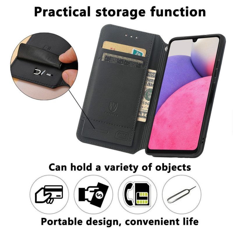 Puhelinkuoret Samsung Galaxy A33 5G Kotelot Flip Caseno Rfid -suunnittelu