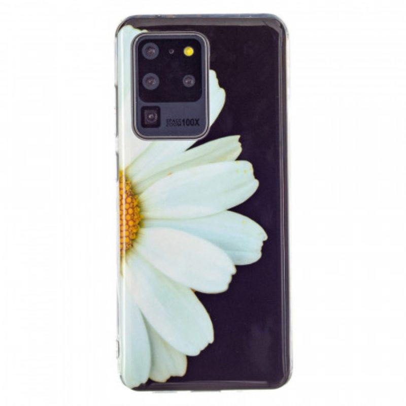 Case Samsung Galaxy S20 Ultra Fluoresoiva Kukka-sarja