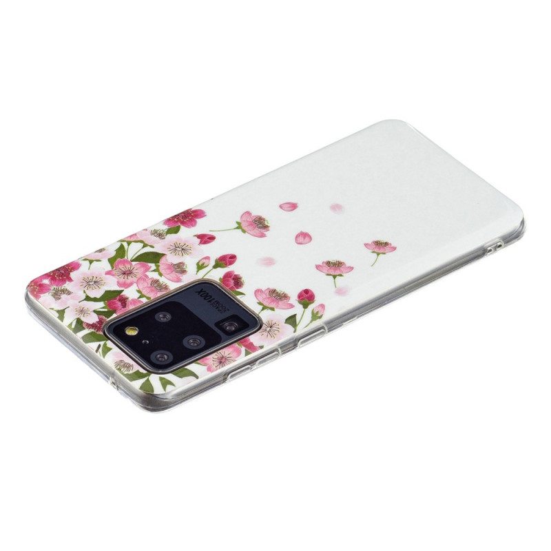 Case Samsung Galaxy S20 Ultra Fluoresoivat Kukat
