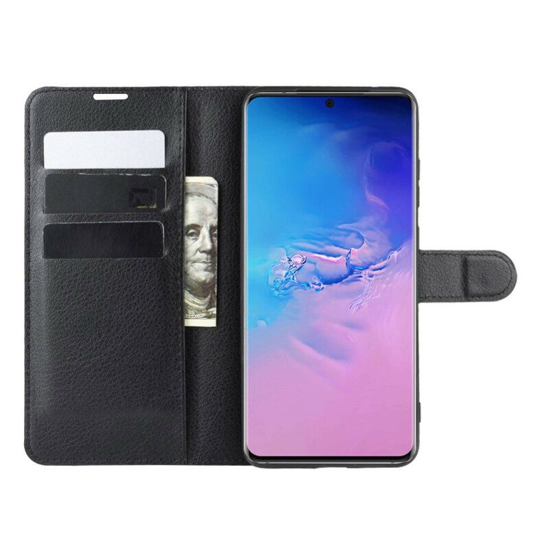 Kotelot Samsung Galaxy S20 Ultra Klassinen Litsi-nahkaefekti