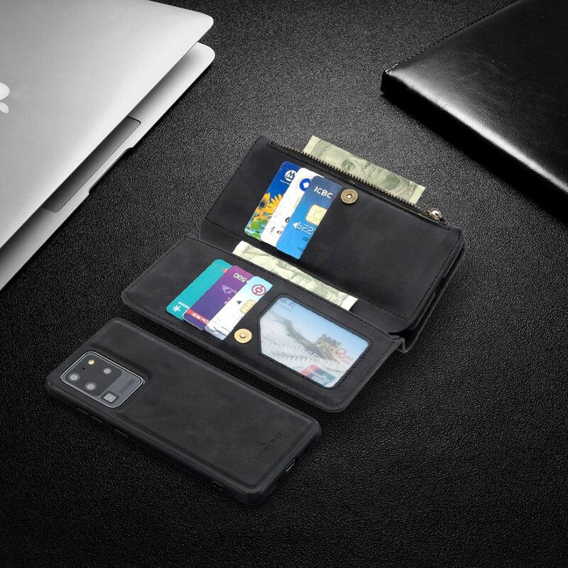 Kuori Kotelot Samsung Galaxy S20 Ultra Vetoketju Irrotettava