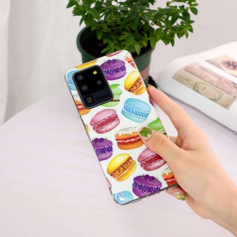 Kuori Samsung Galaxy S20 Ultra Fluoresoivat Makaroonit